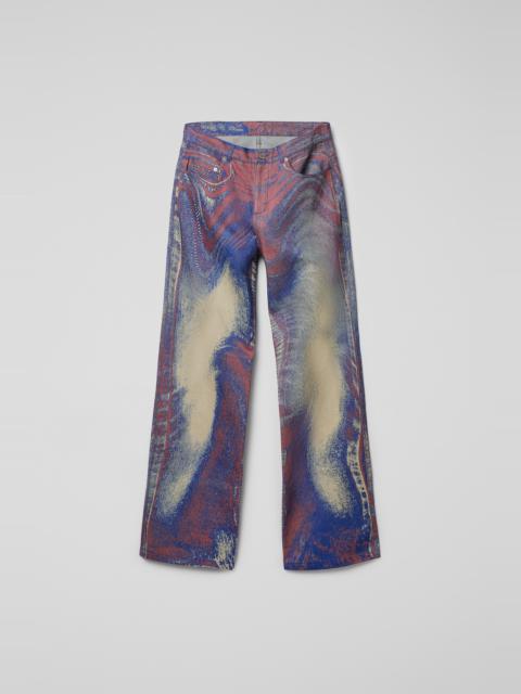 CAMPERLAB Blue-Beige-Red Denim Jeans