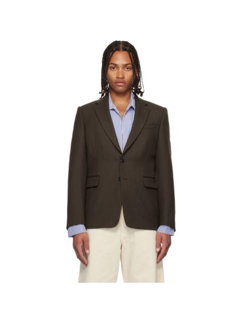 Dries Van Noten Brown Wool Blazer