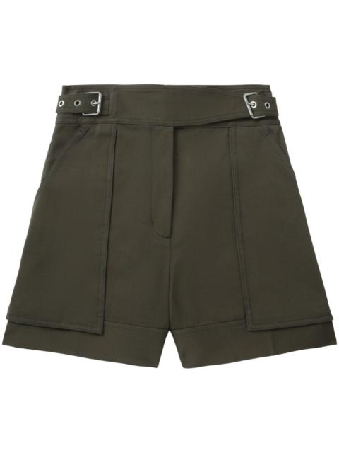 3.1 Phillip Lim belted-waist cotton shorts