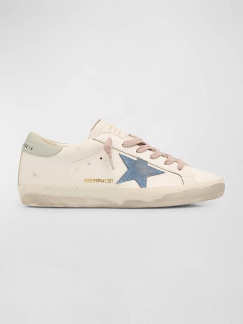 Superstar Mixed Leather Low-Top Sneakers