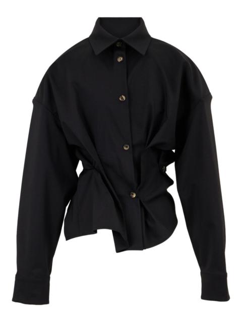 A.W.A.K.E. MODE twisted-detail shirt