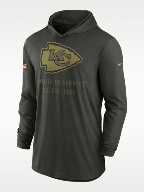 Nike Kansas City Chiefs Salute to Service Sideline Men’s Nike Dri-FIT NFL Long-Sleeve Hooded Top