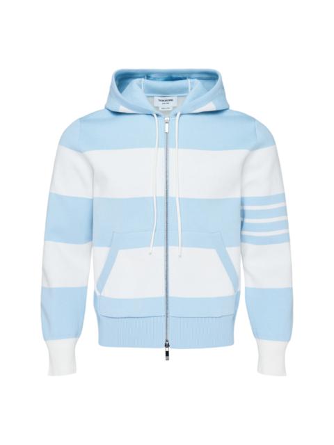 Thom Browne Rugby Stripe Zip Hoodie