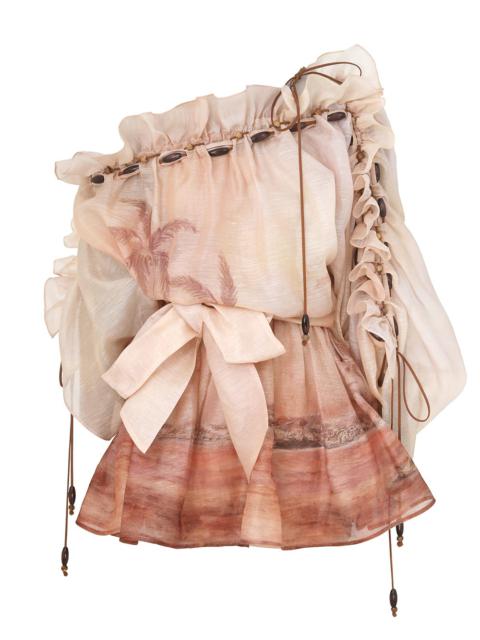 Zimmermann ILLUMINATE RUFFLE MINI DRESS