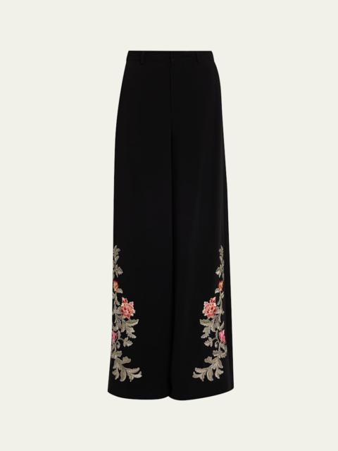 Cinq à Sept Rococo Embroidered Pants