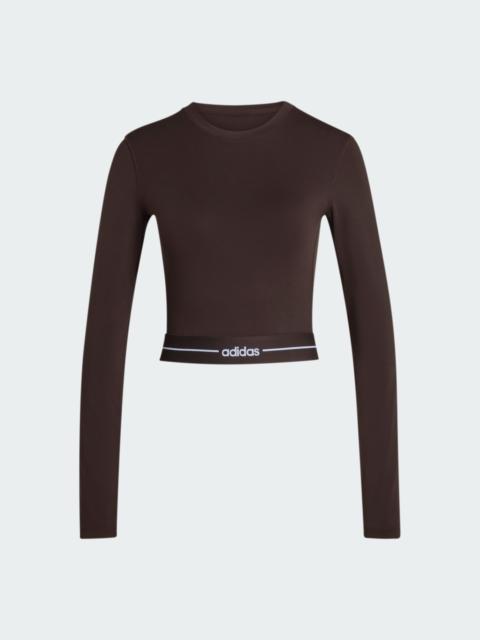 adidas Hyperglam Cropped Long Sleeve T-Shirt