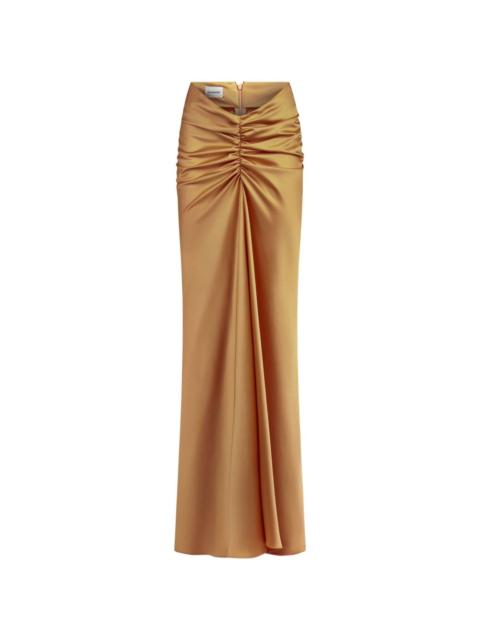 THE ANDAMANE Iris gathered draped maxi skirt