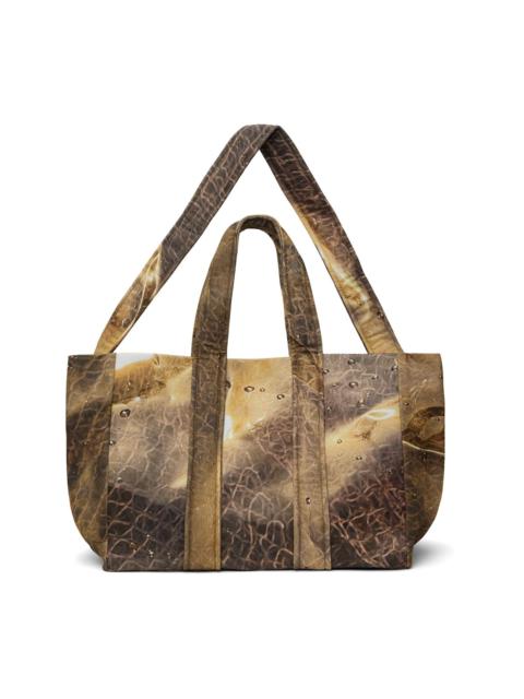 SERAPIS Brown Golden Hour Denim Tote