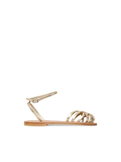 K.JACQUES Danaens cage-strap leather flat sandals