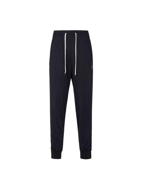 Men's Nike Giannis Stripe Printing Lacing Bundle Feet Sports Pants/Trousers/Joggers Black DQ5665-010