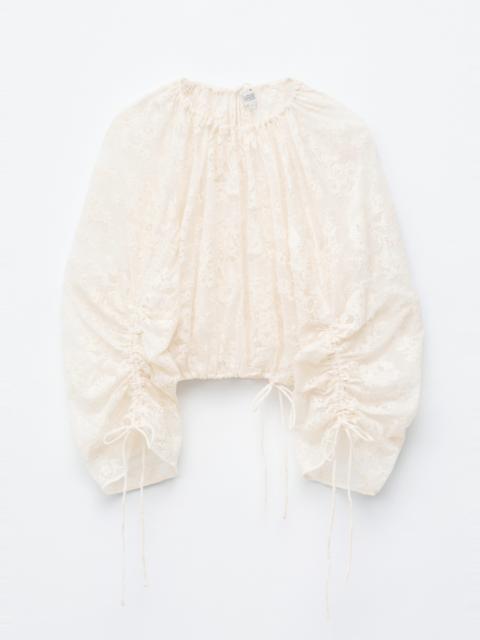 & Other Stories Gathered Lace Blouse