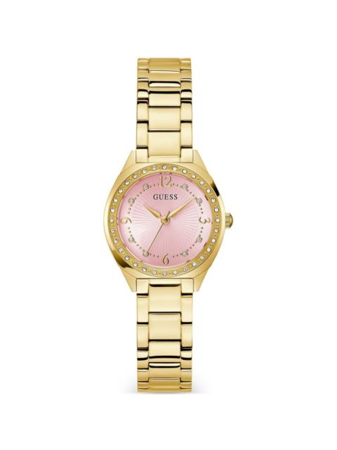 GUESS USA crystal-embellished 30mm watch