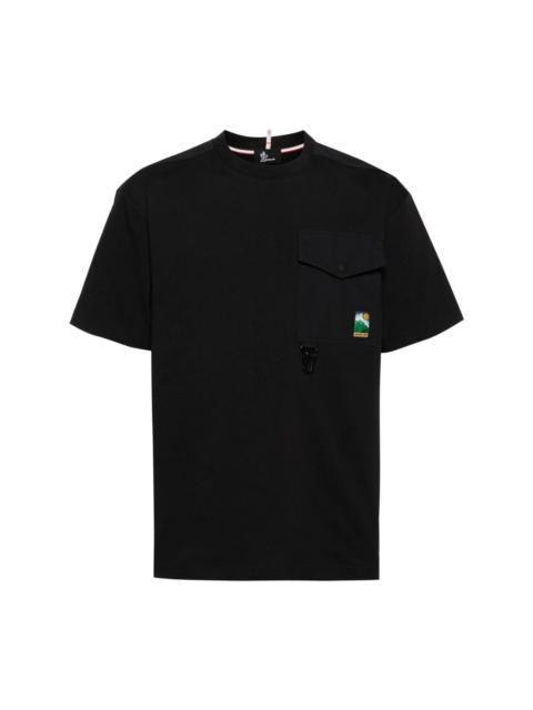 logo-patch cotton T-shirt