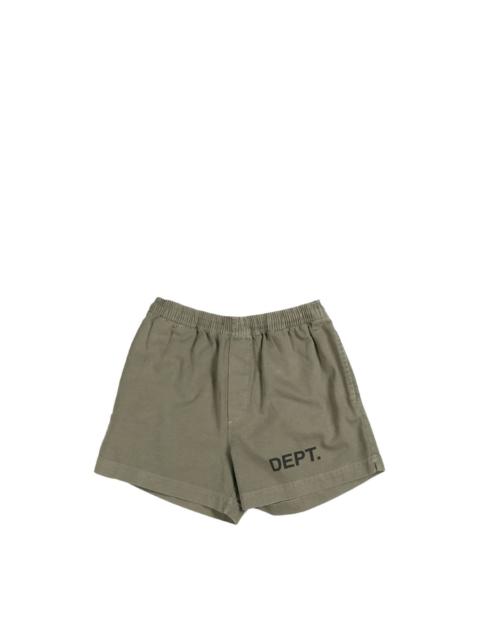 logo-print cotton shorts