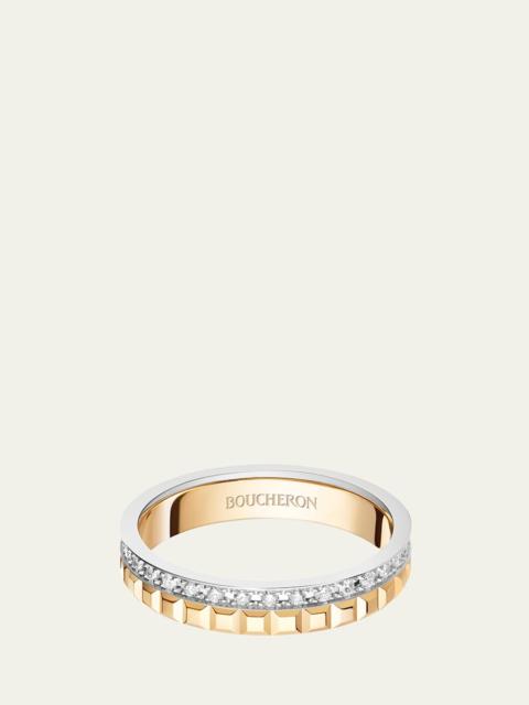 Boucheron Yellow Gold and White Gold Quatre Diamond Ring