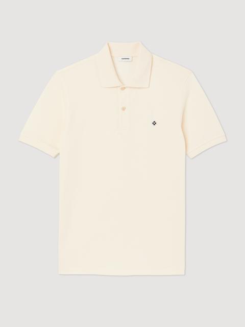 Sandro Polo shirt with Square Cross patch