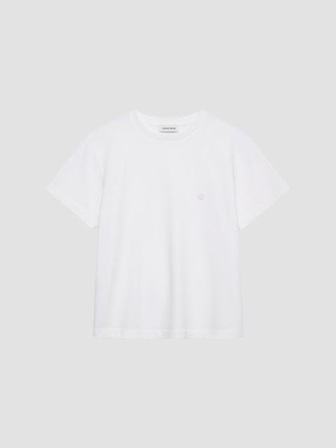 ANINE BING Women's Cade Embroidered Cotton T-Shirt - White