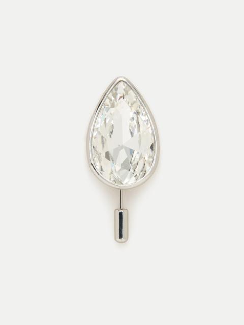 J.CREW Teardrop crystal brooch