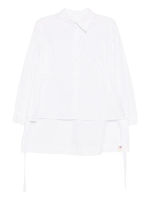 Yohji Yamamoto waist-gathered shirt