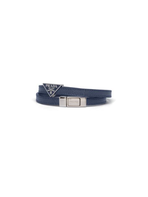 Prada Saffiano Leather Bracelet