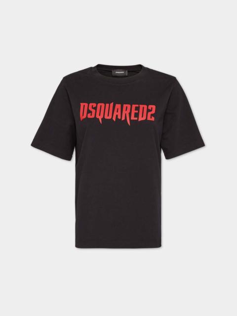 DSQUARED2 HORROR LOGOED EASY FIT T-SHIRT