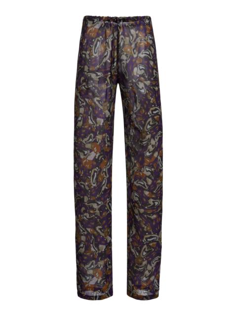 Dries Van Noten Pachas Printed Straight-Leg Pants