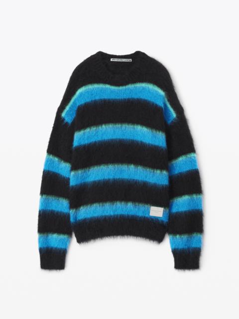 Alexander Wang oversized crewneck in brushed mohair