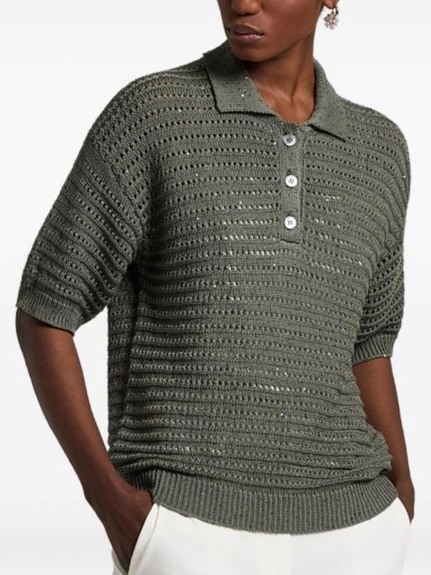 PESERICO pointelle polo knitwear