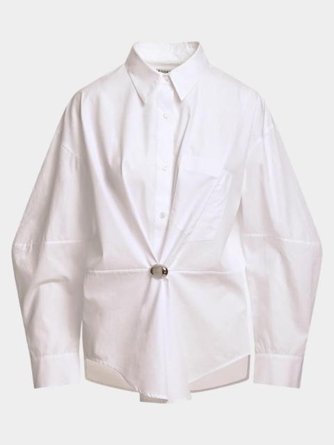 ESSENTIEL ANTWERP Kreative Oversized Button-Front Shirt