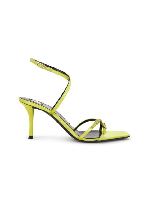 サンダル・ミュール Saint Laurent Lee Sandals Lee 75 polished leather sandals in black - Saint Laurent