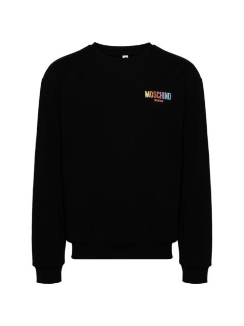 Moschino logo-embroidered sweatshirt
