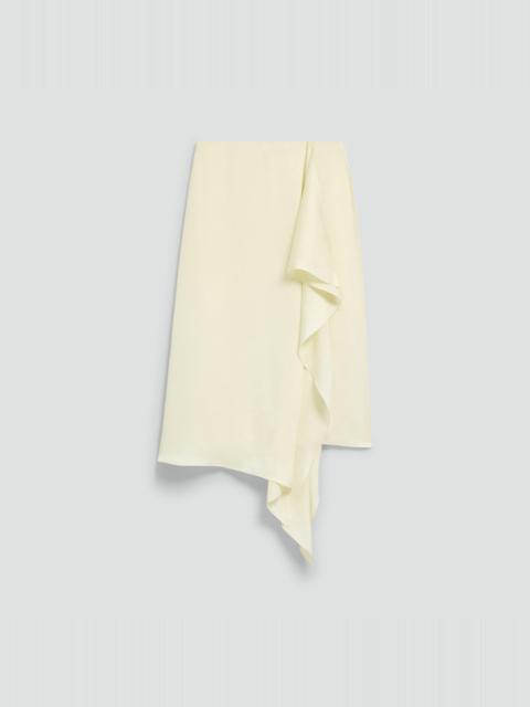 Theory Draped Sarong Skirt in Crushed Satin