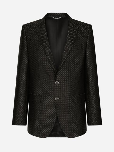 Dolce & Gabbana Lurex jacquard Martini-fit suit