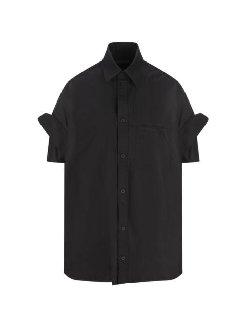 BALENCIAGA button-up embroidered shirt