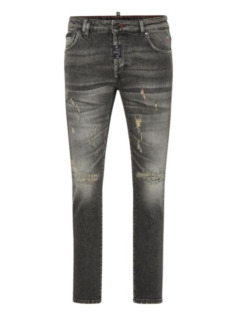 PHILIPP PLEIN distressed skinny jeans