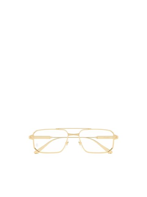 Cartier Santos de Cartier geometric-frame glasses
