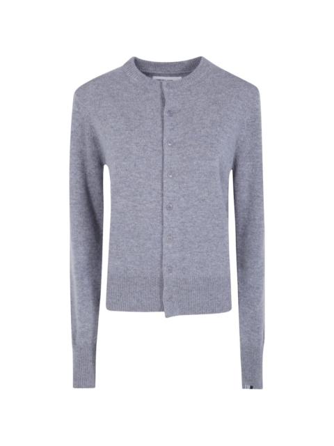 extreme cashmere ribbed-trim cashmere cardigan