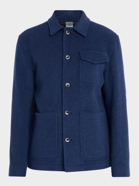 Herno Men's Field Jacket in Soft Recycled Wool