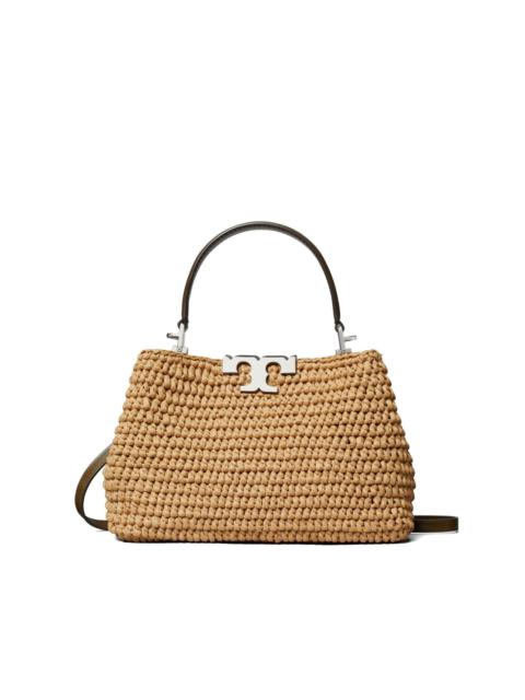 TORY BURCH Eleanor raffia satchel