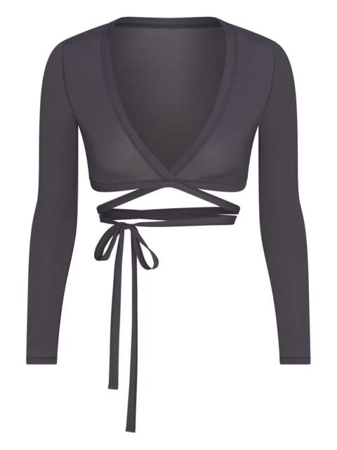 SKIMS x Nike wrap long-sleeve top