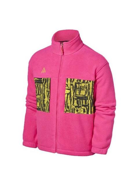 Nike Men's Nike ACG Fleece Zipper Pink Jacket BQ7198-666