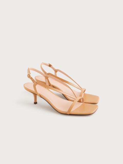 J.CREW Krista slingback kitten-heel sandals in leather