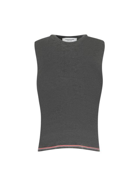 Thom Browne MERINO WOOL RWB STRIPE TOP