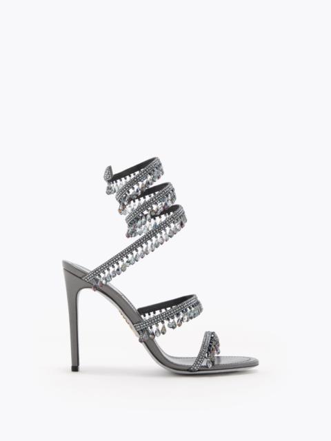 RENE CAOVILLA CHANDELIER GUNMETAL SANDAL 105