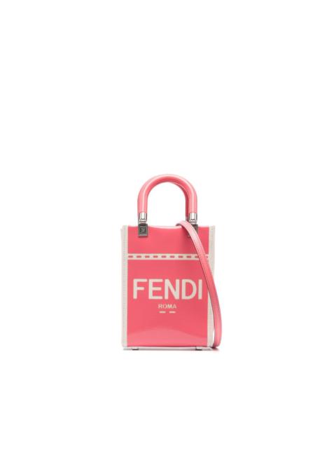 FENDI logo-print shoulder bag