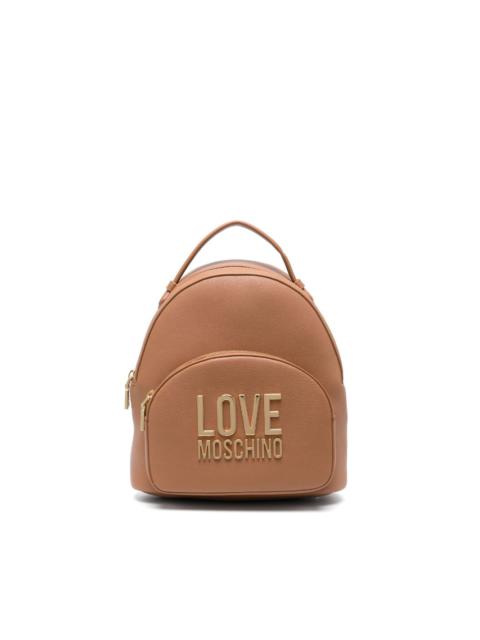 Moschino logo-plaque mini backpack