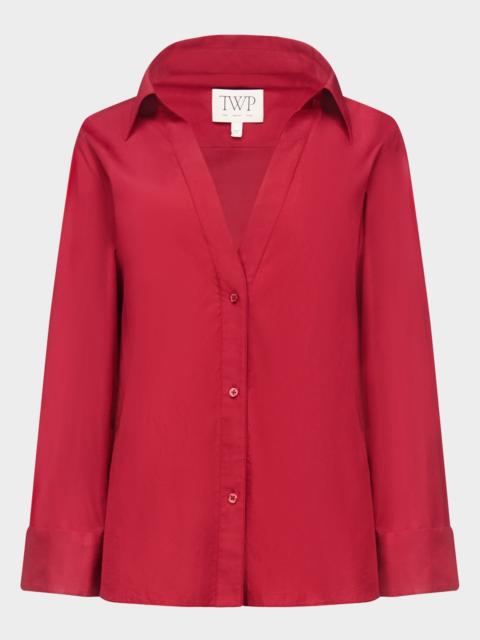 TWP Deep V Relaxed Shirt
