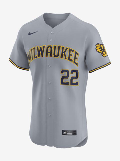 Christian Yelich Milwaukee Brewers Nike Men's Dri-FIT ADV MLB Elite Jersey