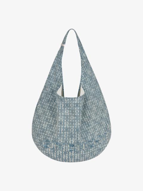 Givenchy HOBO BAG IN 4G BLEACHED DENIM