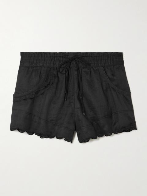 Isabel Marant Lola Broderie Anglaise Ramie Shorts